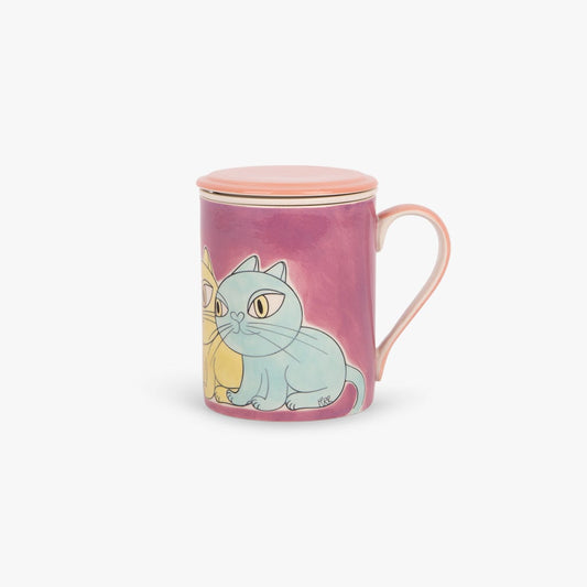 Caneca Infusora Filhos Honeymoon PEACE&LOVE2nd