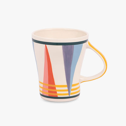 Caneca Azul Laranja e Amarelo 385ml GROOVY
