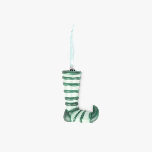 Bota de Duende Verde 10x5x14,1 cm RETRO CHRISTMAS