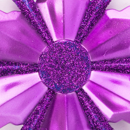 Adorno estrella púrpura 12cm NEW BRIGHT
