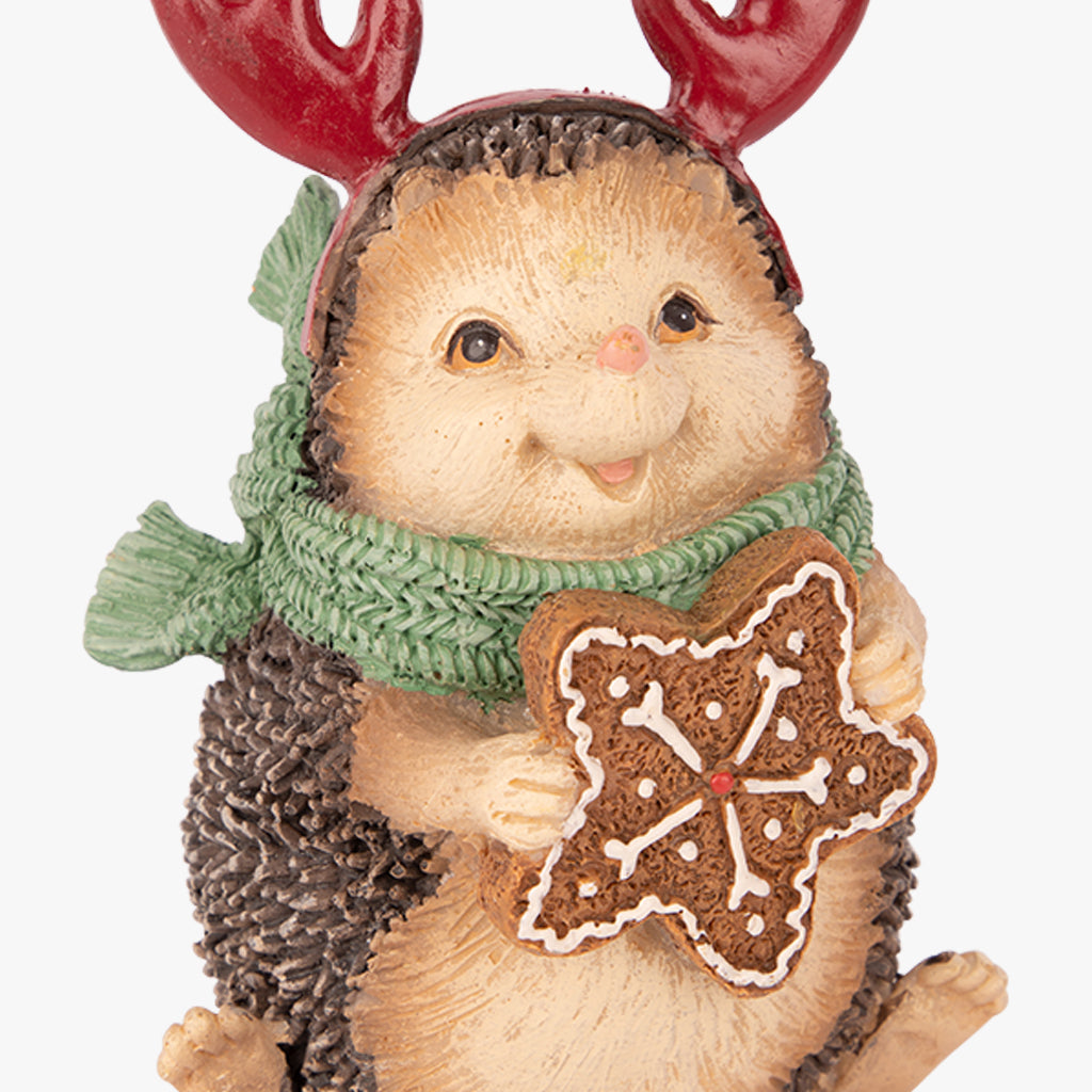 Hedgehog with biscuit 11cm NEW BRIGHT