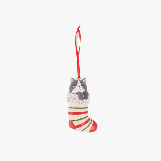 Adorno de gato a rayas 12cm COZY