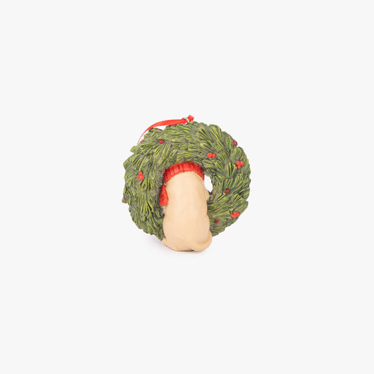 Couronne de Noël ornement chien 9cm COZY