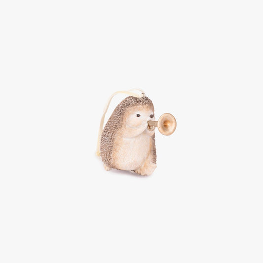 Enfeite ouriço bege 9cm COZY