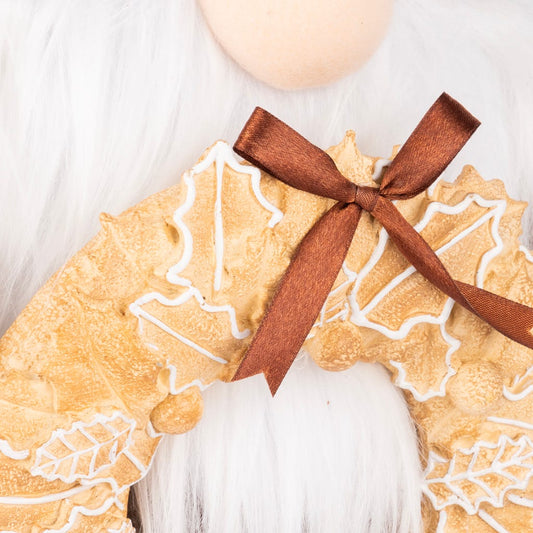 Gnome avec couronne beige 87cm NEW BRIGHT