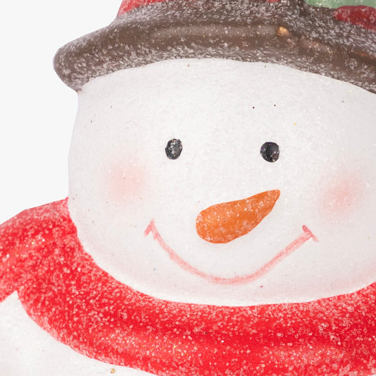 Ornement Bonhomme de neige 14cm KITSCH