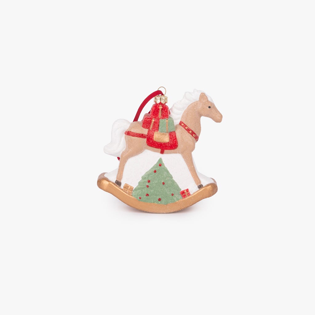 Enfeite cavalo de baloiço 12cm KITSCH