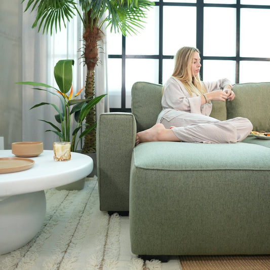 Sofá - Cama 4 Lugares com Chaise Longue Reversível - JadeC1512BCSRG8230_C24