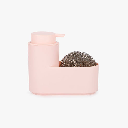 Doseur avec porte-eponge rose SUMMER PASTELS