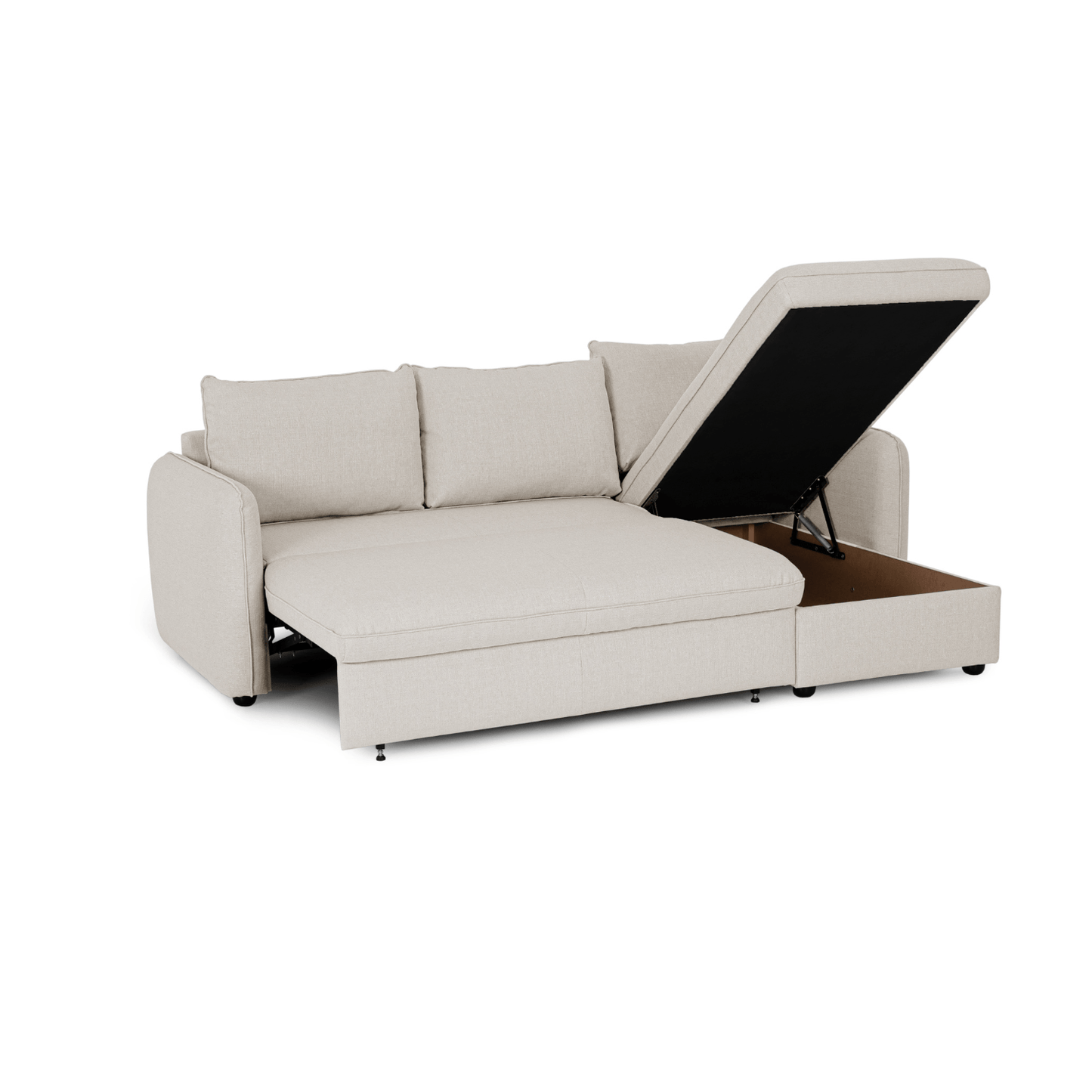 Sofá - Cama 4 Lugares - Sistema Easybed - Com Chaise Longue Reversível - VogueC1330BFSRG0442_C24