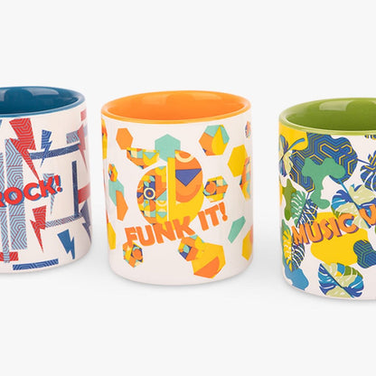 4 Copos de café 100 ml GATOS DO ROCK - Gato Preto