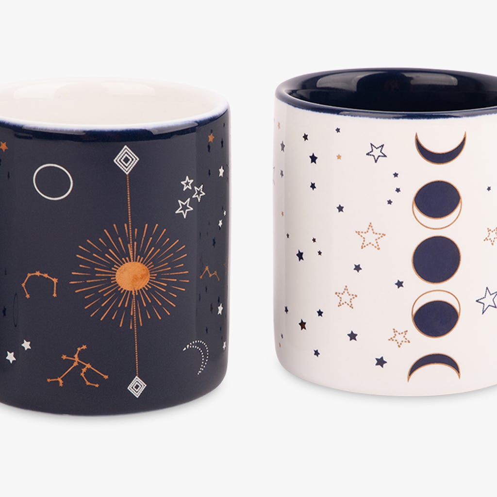 4 Copos de café luas 90ml BRIGHT SKY - Gato Preto