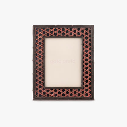 Moldura Entrançada Castanha 15x20 LA ROCHELLE