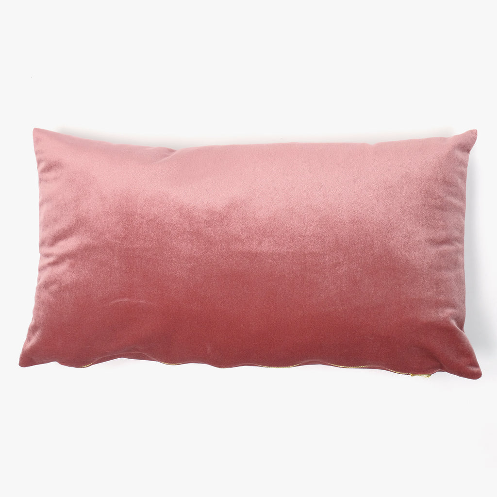 Capa Almofada Veludo Rosa Velho 30x50 PALACE | Gato Preto