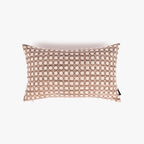 Housse de coussin beige à cercles 30x50cm INDIE