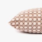 Housse de coussin beige à cercles 30x50cm INDIE