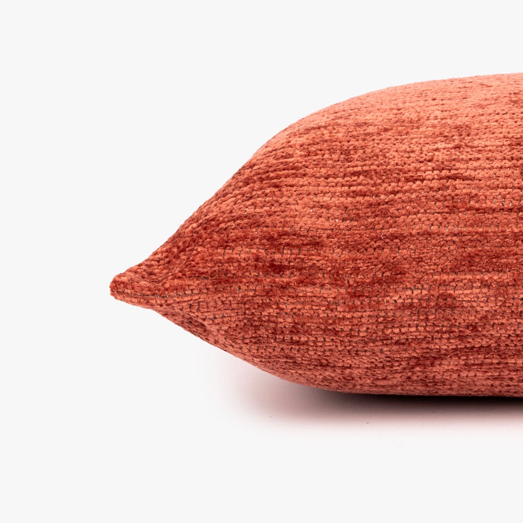 Pink chenille cushion cover 40x40cm INDIE