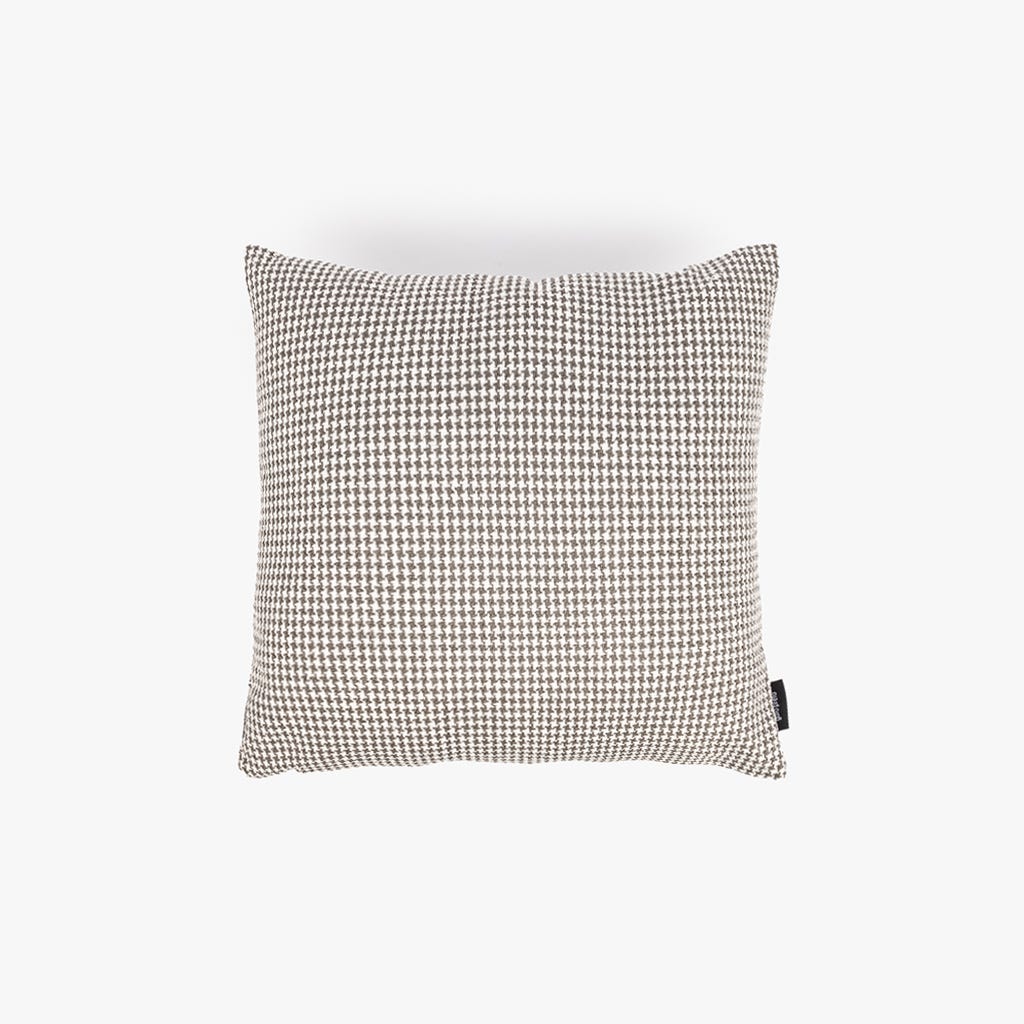 Capa de Almofada Pied-de-Poule Cinza ALBA