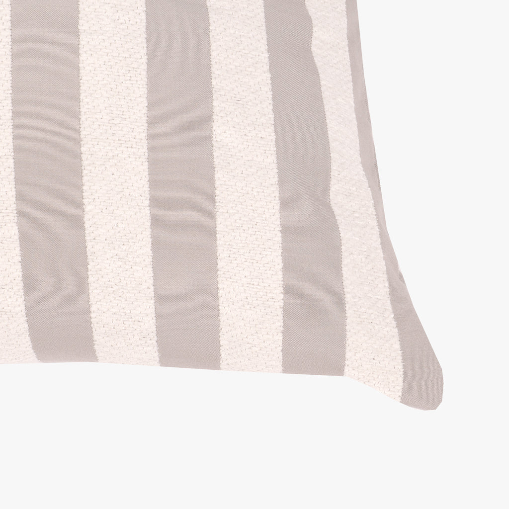Housse de coussin rayures blanc 30x50cm HERITAGE