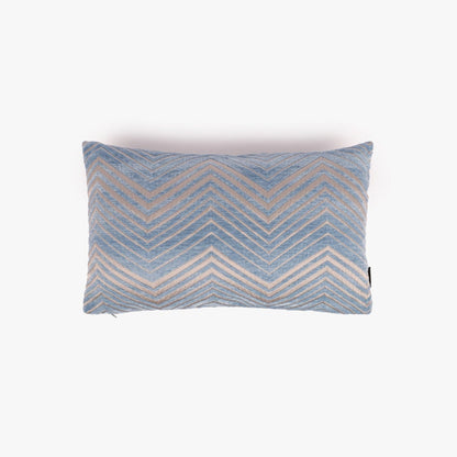Cushion cover blue zigzag 30x50cm HERITAGE