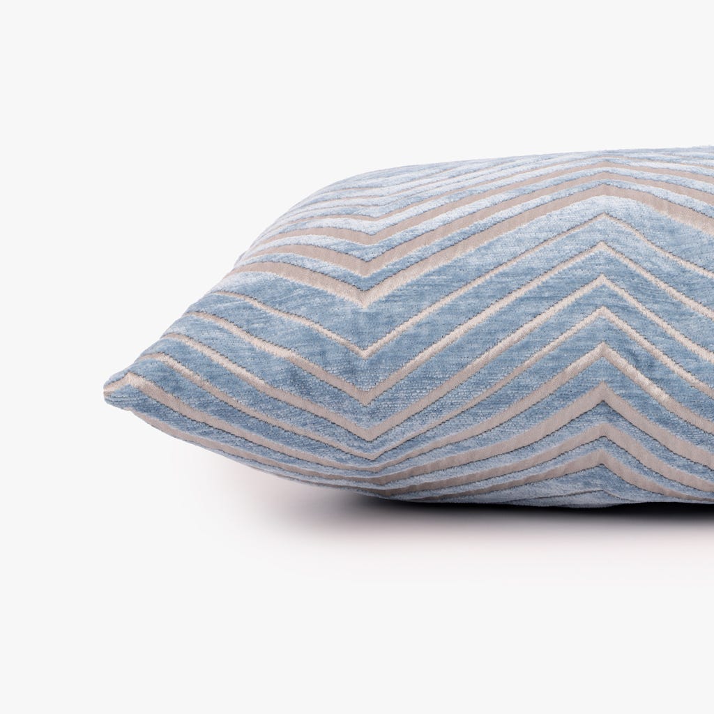 Cushion cover blue zigzag 30x50cm HERITAGE