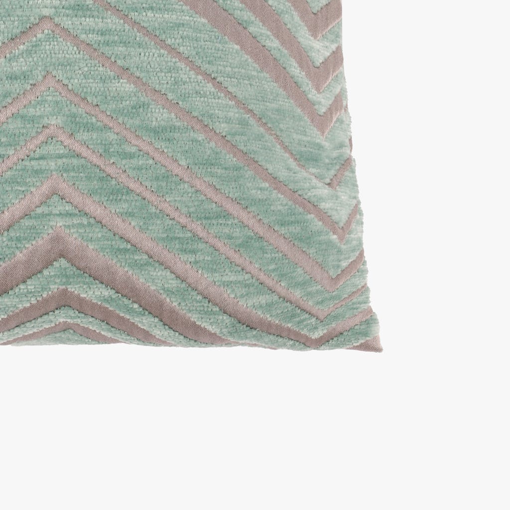 Cushion cover green zigzag 30x50cm HERITAGE