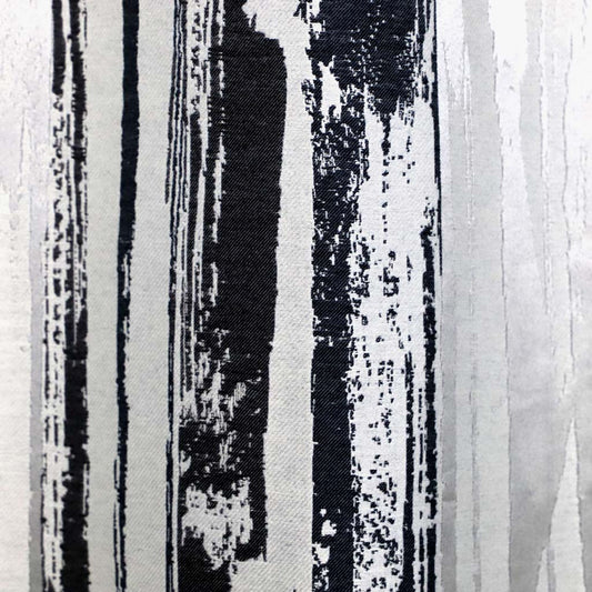 Cortinado Abstrato Preto e Cinza LAKI