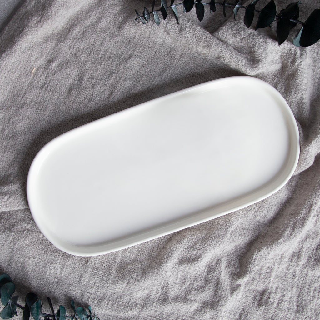 Prato Oval 33 cm BRIGHT WHITE