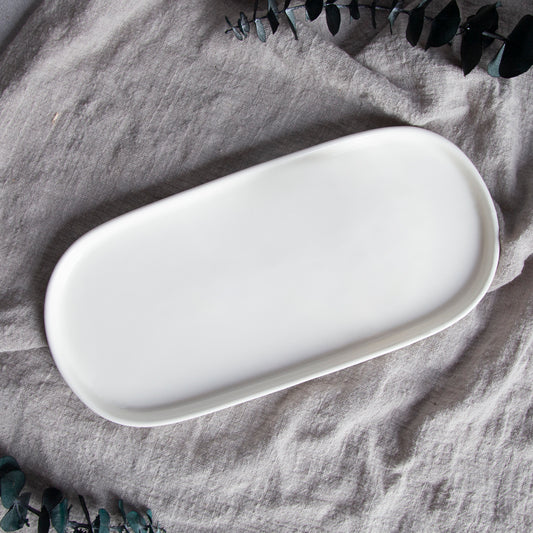 Prato Oval 33 cm BRIGHT WHITE