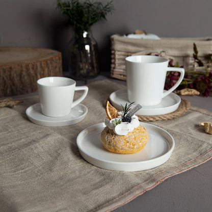 Chávena de Café com Pires 105 ml BRIGHT WHITE