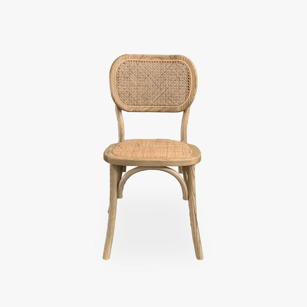Chaise en bois et rotin naturel EGYPTE