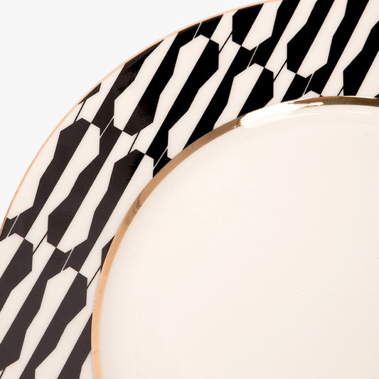 Plato de postre 20cm  BLACK CAT