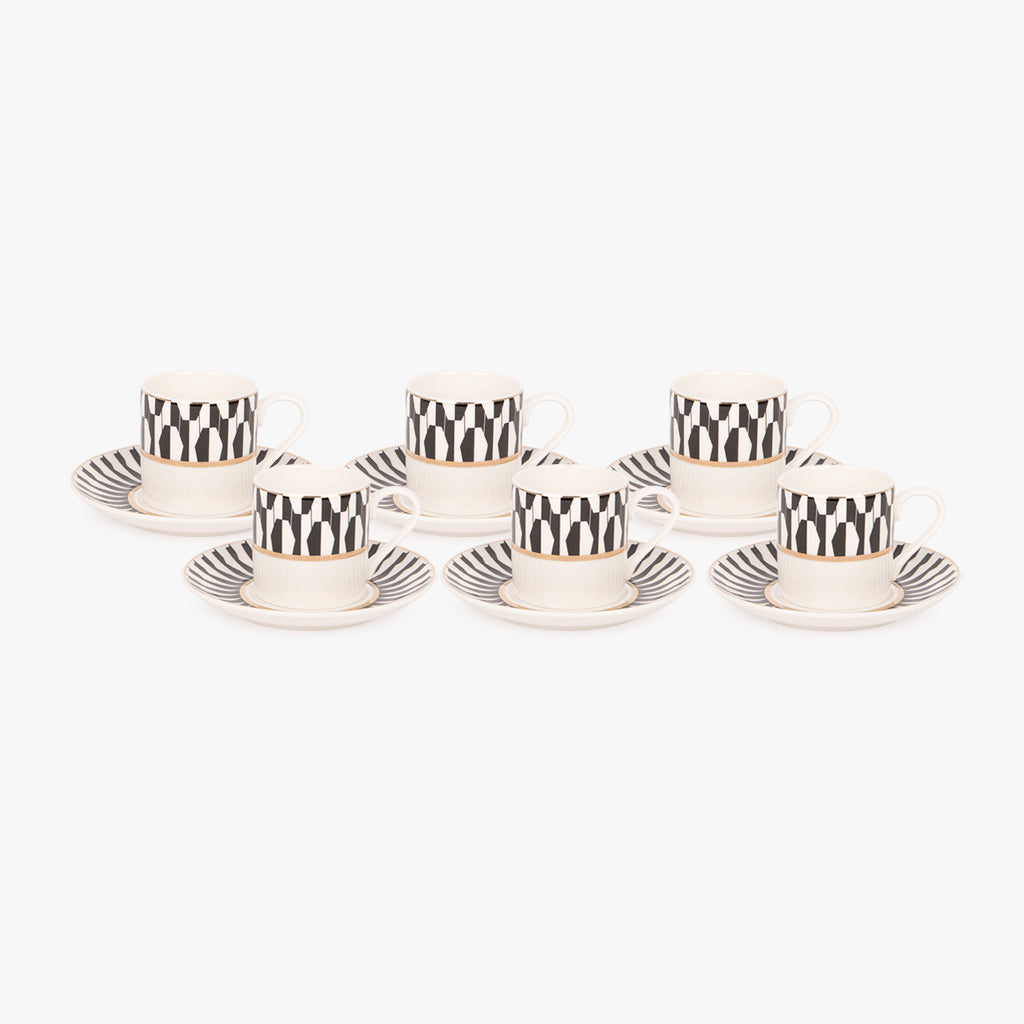 6 Tasses de café BLACK CAT