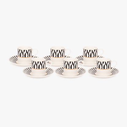 6 Tasses de café BLACK CAT
