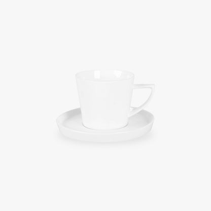 Chávena de Café com Pires 220 ml BRIGHT WHITE