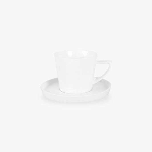 Chávena de Café com Pires 220 ml BRIGHT WHITE