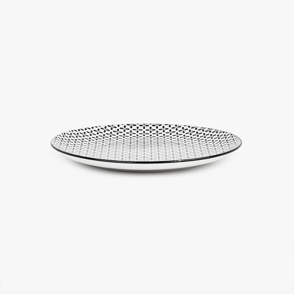 Assiette plate Croix Noire ASIE