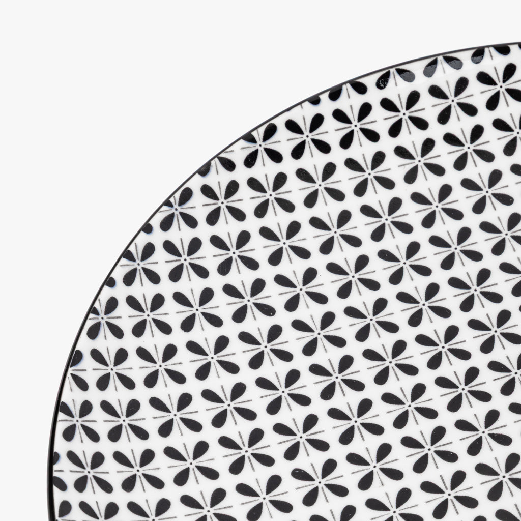 Assiette plate Croix Noire ASIE