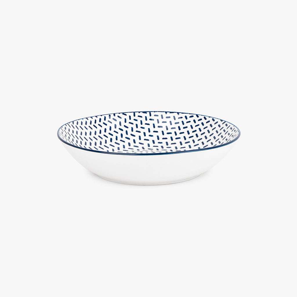 Assiette creuse Blue Dash ASIA