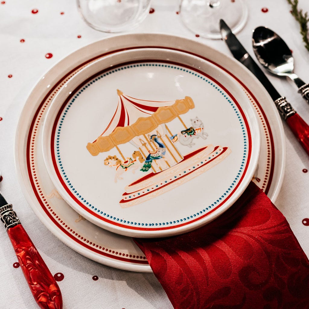 Assiette à dessert 20.6cm CARROSSEL