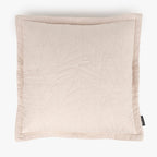 Housse de coussin en microfibre beige 60x60+3 AURA