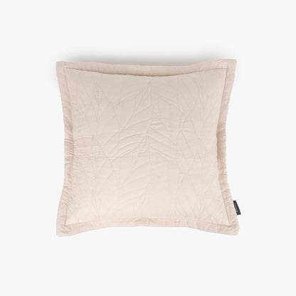 Beige microfiber cushion cover 45x45+3 AURA