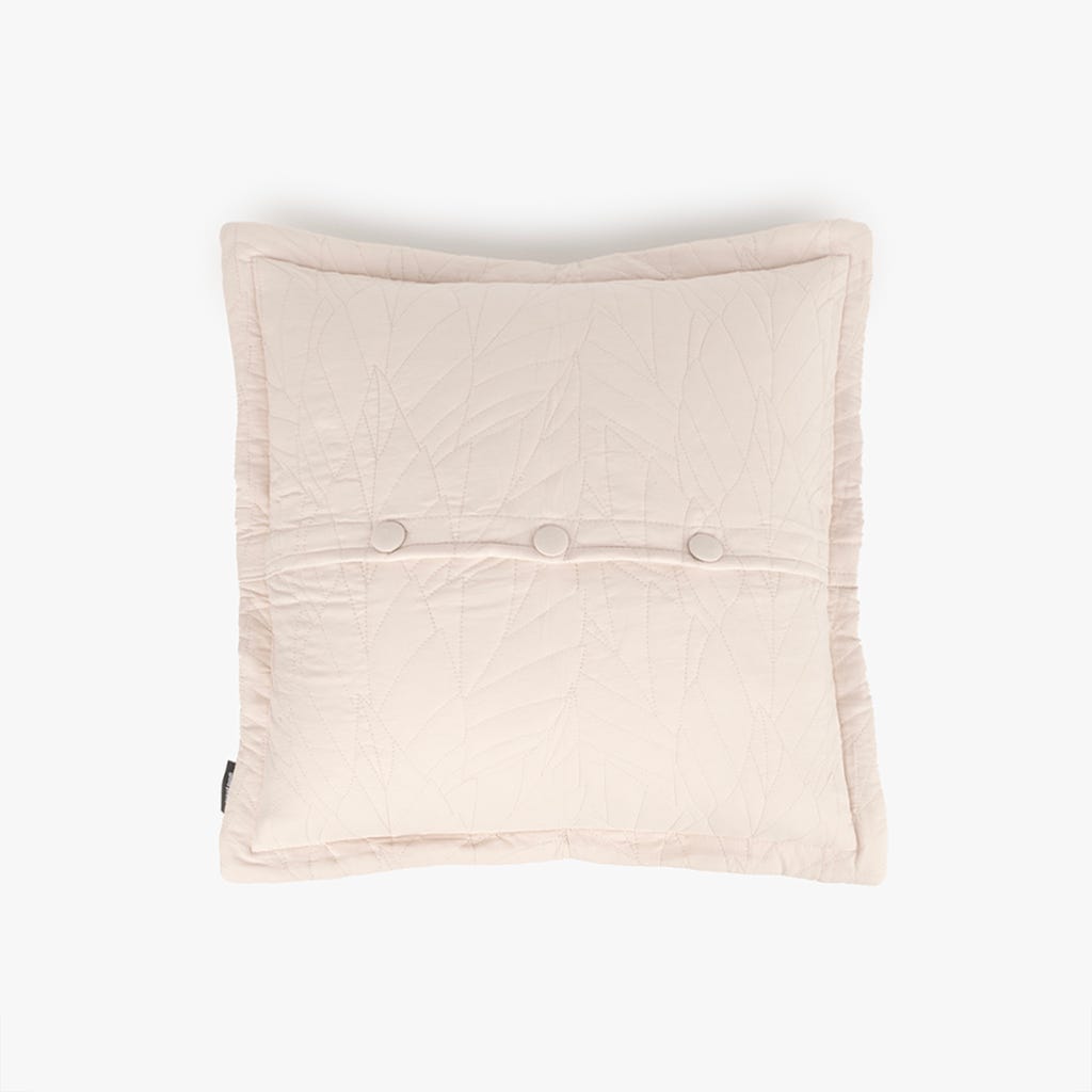 Beige microfiber cushion cover 45x45+3 AURA