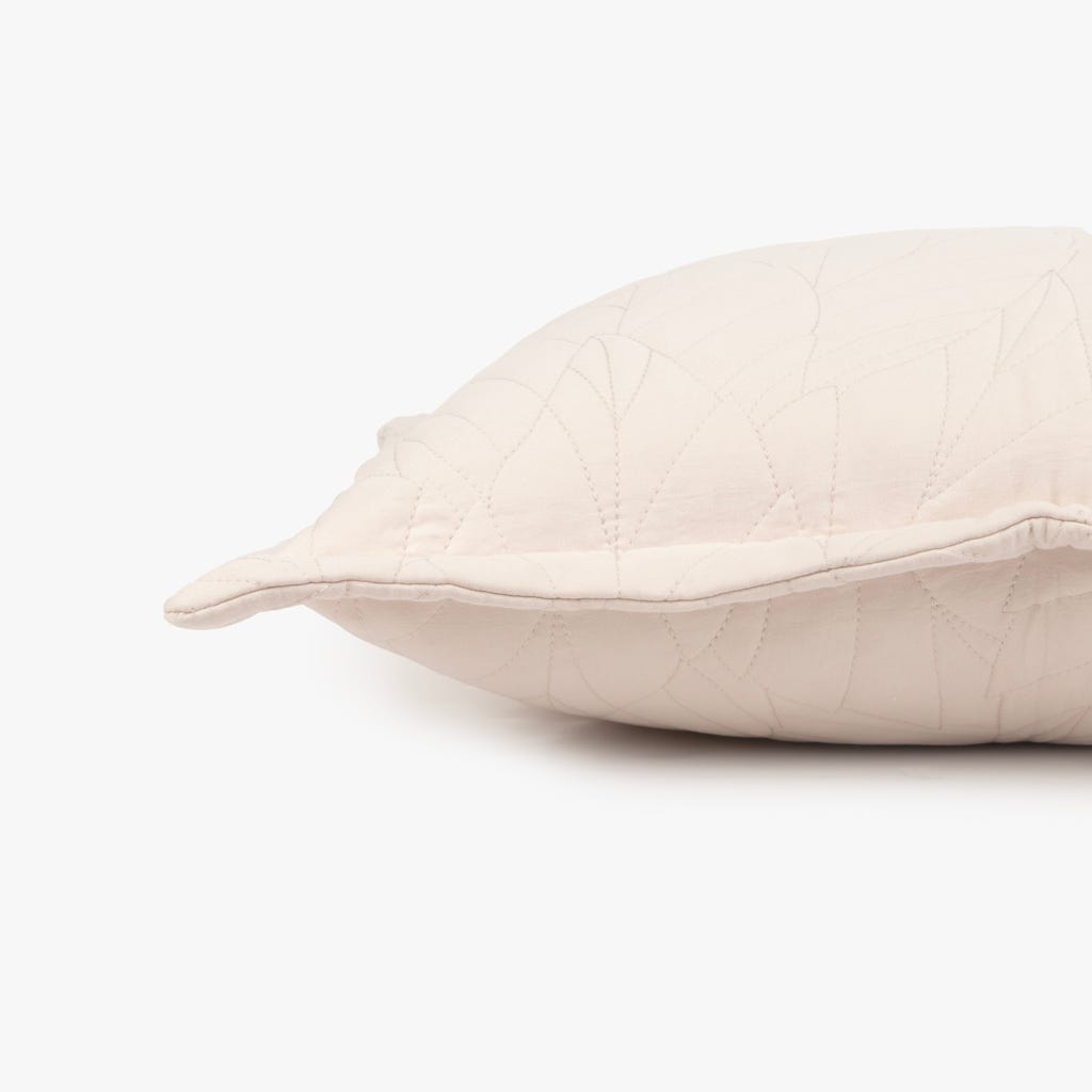 Beige microfiber cushion cover 45x45+3 AURA