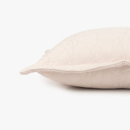 Beige microfiber cushion cover 45x45+3 AURA