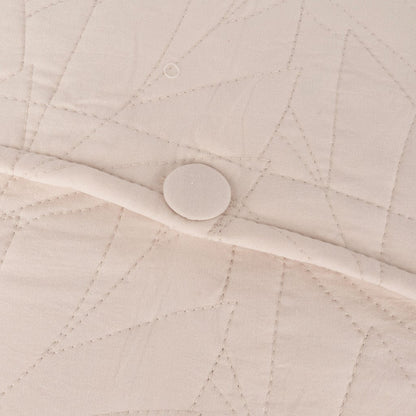 Beige microfiber cushion cover 45x45+3 AURA