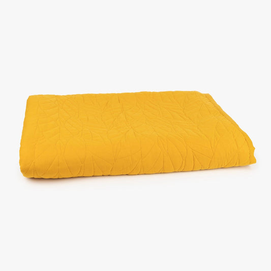 Mustard microfiber duvet  250x270 AURA