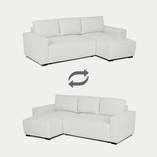 Sofá - Cama 4 Lugares com Chaise Longue Reversível - JadeC1512BCSRG8240_C24