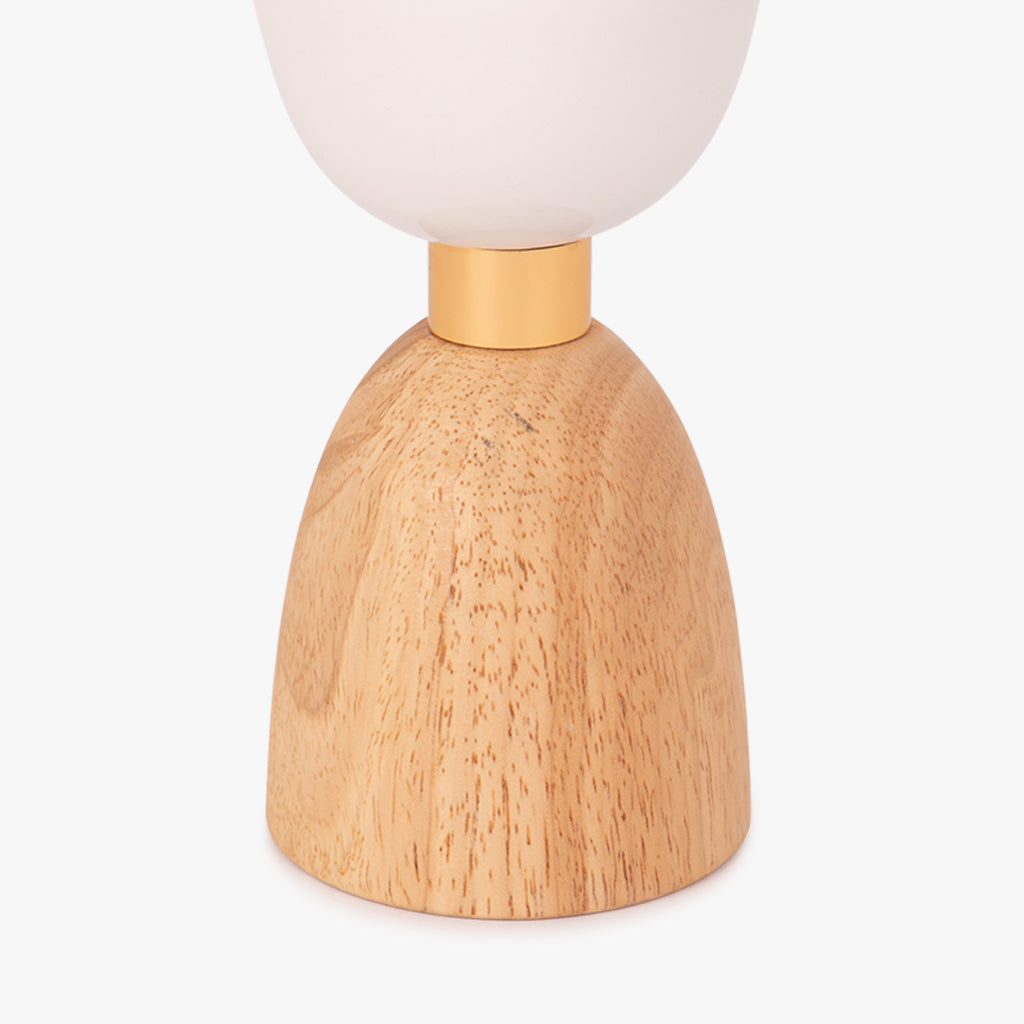 Bougeoir en bois blanc 14cm COZY
