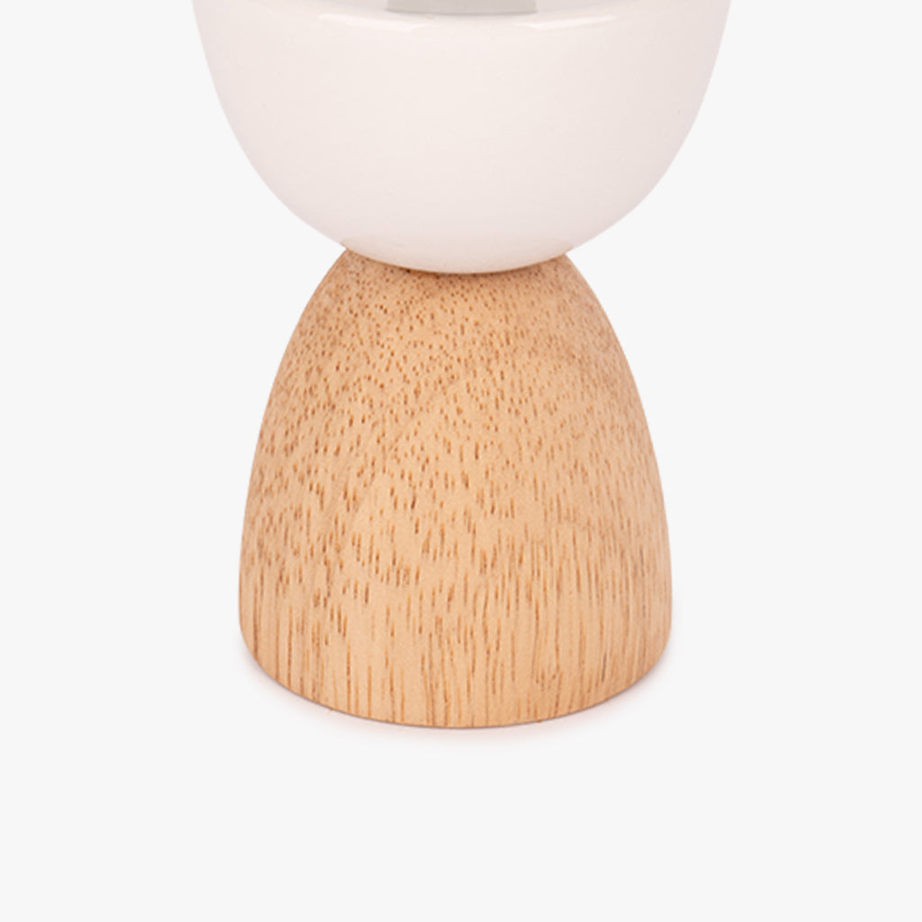 Bougeoir en bois blanc 11cm COZY
